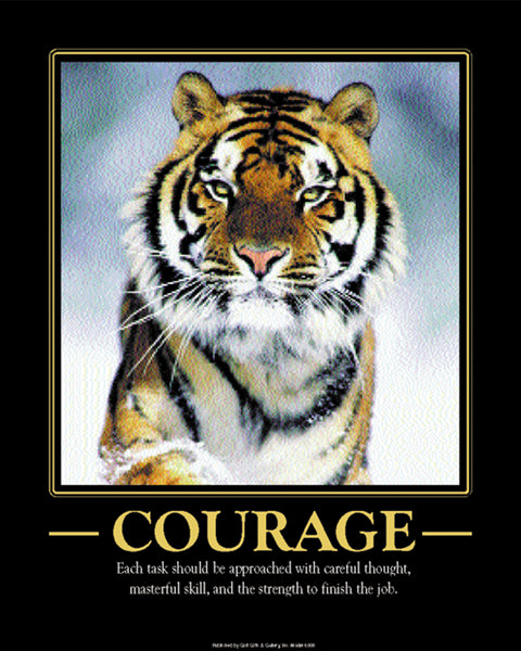 Courage Motivational Poster
