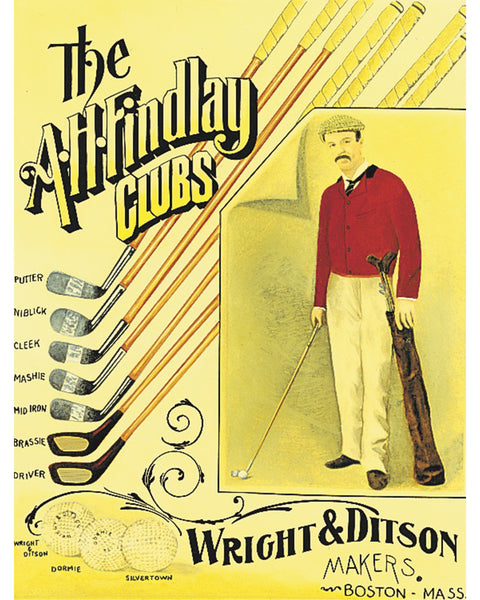 A.H. Findlay Clubs Vintage Advertisement