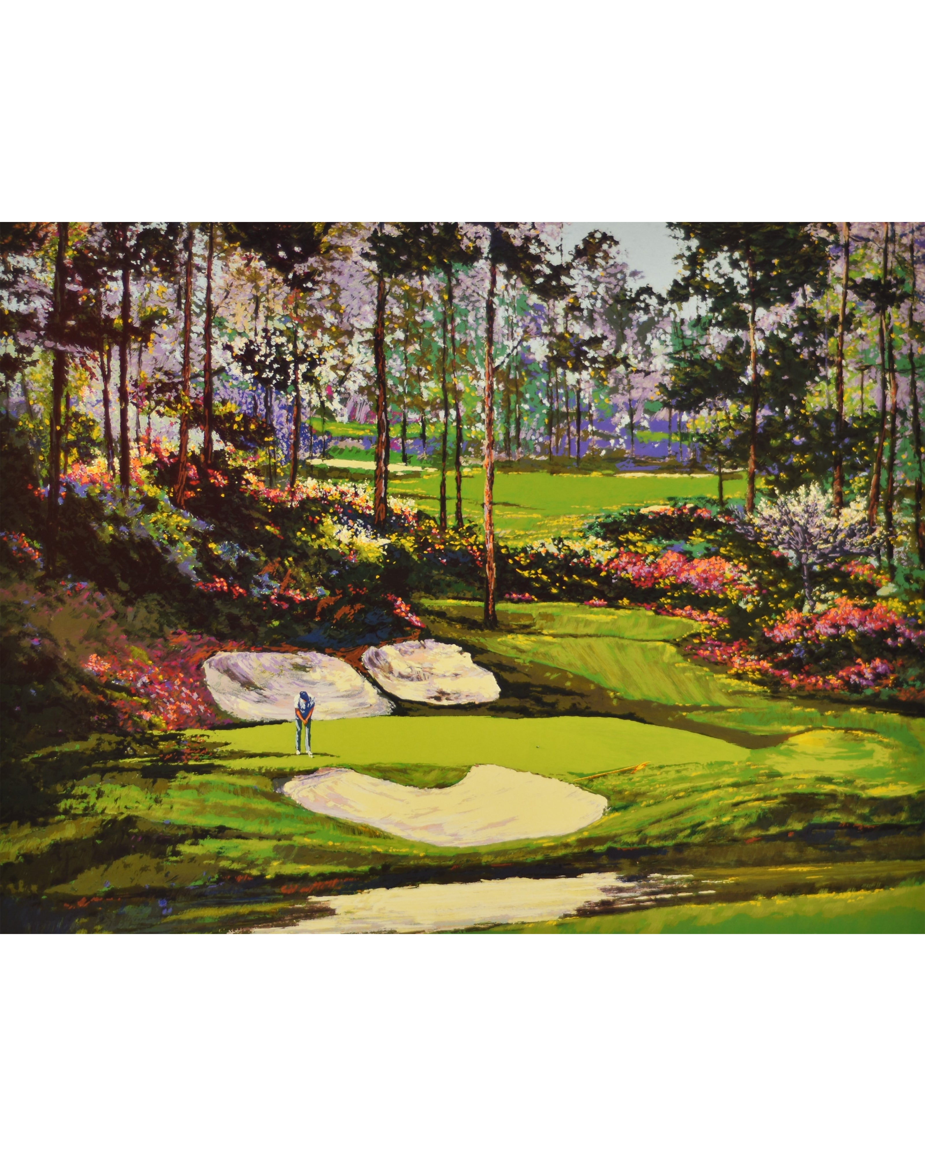 額縁c ★ マークキング ゴルフシリーズ Augasta Landscape Augusta #10 Landscape by Mark King For Auction - 272073