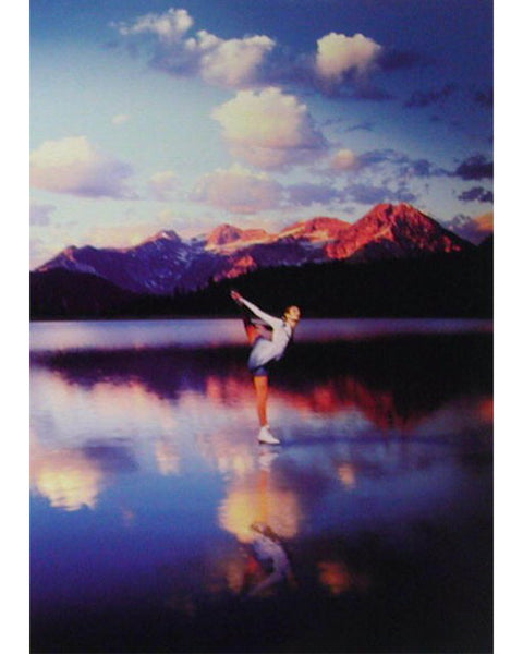Figure Skating Silver Lake 2002 Salt Lake City Olympics Official Sports Poster Print